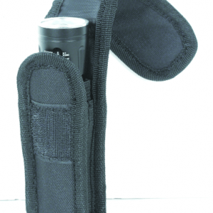 Flashlight Pouch W/ Adjustable Cover & Elastic Sides