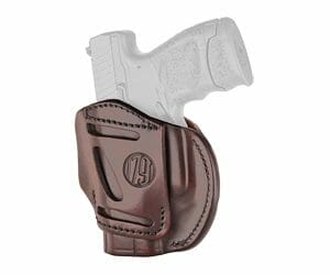 1791 3 Way Holster OWB Holster Size 3 Ambidextrous Signature Brown Leather 3WH-3-SBR-A
