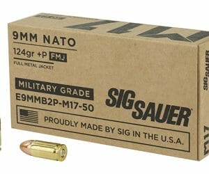 Sig Ammo 9Mm M17 124Gr +P Fmj 50/100