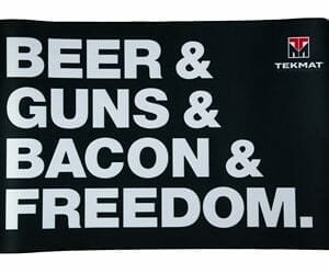 Tekmat Mat Beer/Guns/Bacon & Freedom